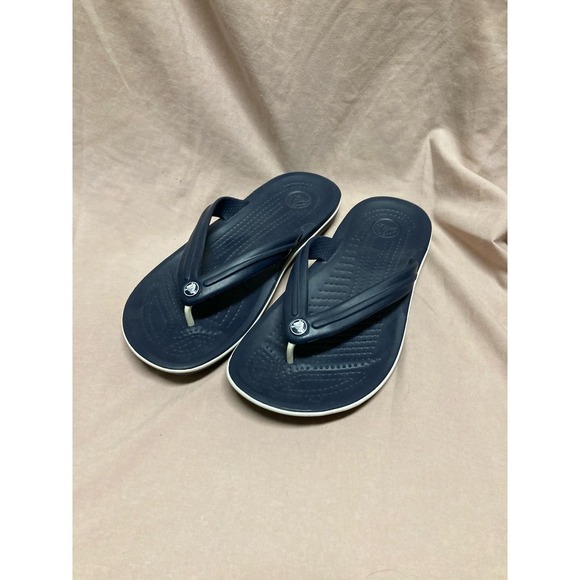 CROCS Other - Navy Crocs Flip Flops Size Men’s 4 Women’s 6